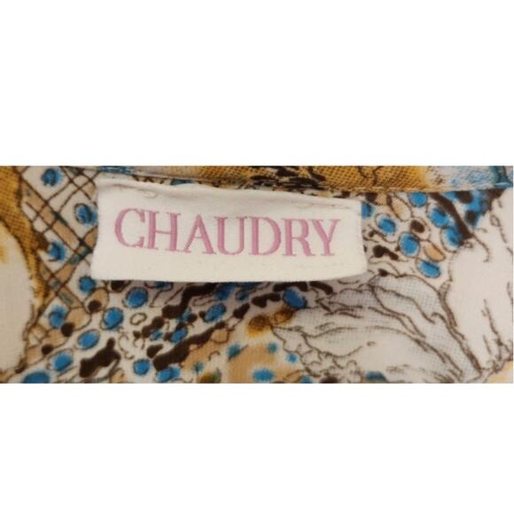 Anthropologie Chaudry Boho Prairie Cottage Floral Maxi Long Sleeve Dress Large - Picture 9 of 9